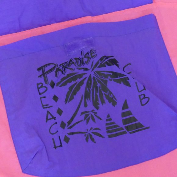 Paradise Beach Club Pink/Purple Large Jacket - Picture 2 of 6